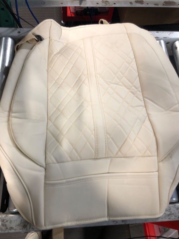 Photo 2 of (READ NOTES) 2 Pack Car Seat Cover for Front Car Seat Bottom,Premium PU Leather Seat Cushion Protector (Z BEIGE)