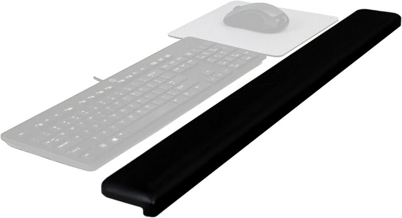 Photo 1 of 3M Gel Wrist Rest for Standing Desk- Black (WR200B)