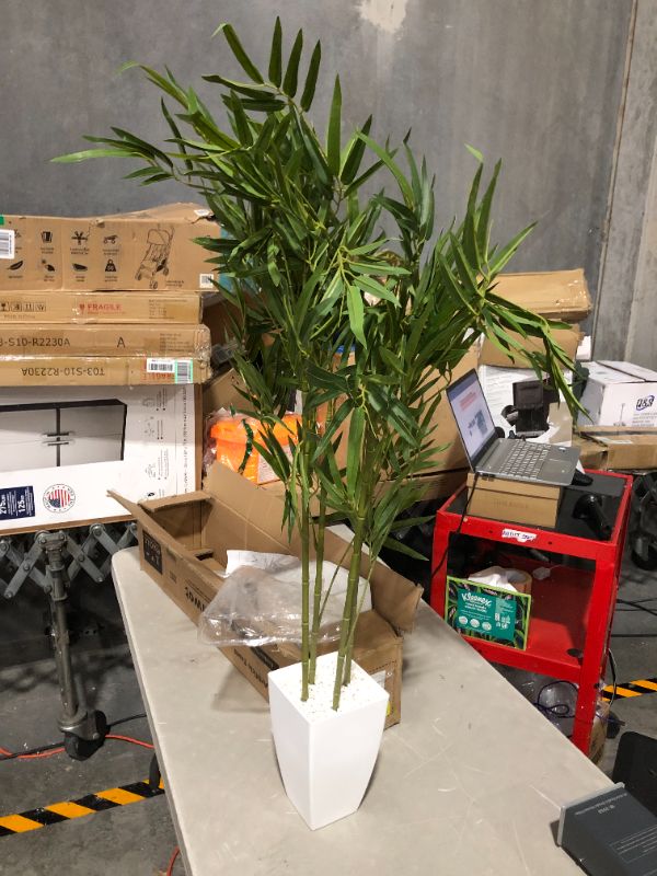 Photo 2 of ***ASSEMBLY REQUIRED - FOUR (4) FEET TALL***
Laiwot 4FT Artificial Bamboo Tree Potted Fake Plants Lifelike