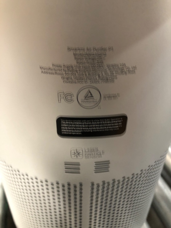 Photo 3 of (READ NOTES) smartmi Air Purifiers for Home, Works with HomeKit Alexa, Smart Air Purifier with Handle, Auto Mode, 19db, 0.08 µm Particles Captured, P1 Silver