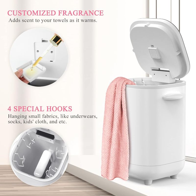 Photo 5 of (READ NOTES) Gimify Towel Warmer Bucket Towel Warmers for Bathroom 40L Luxury Large Hot Towel Warmer Electric Towel Heater with LED Display, Smart Timer for Home Spa Oversized Bath Towel, Bathrobe, Blanket, PJ's