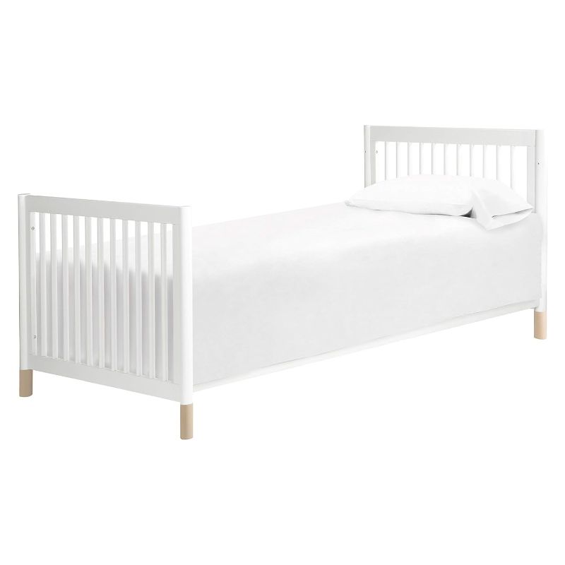 Photo 4 of (READ NOTES) Babyletto Gelato 4-in-1 Convertible Mini Crib in White and Washed Natural, Greenguard Gold Certified