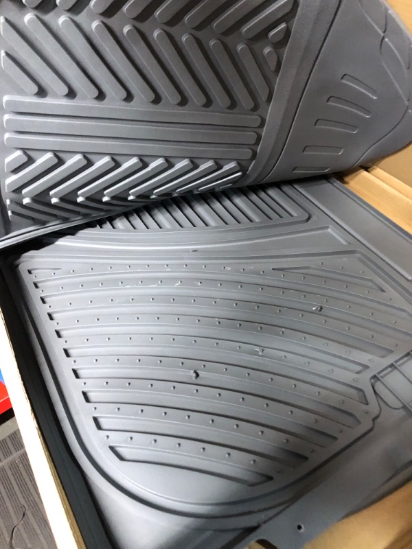 Photo 4 of Motor Trend FlexTough Performance All Weather Rubber Car Floor Mats 