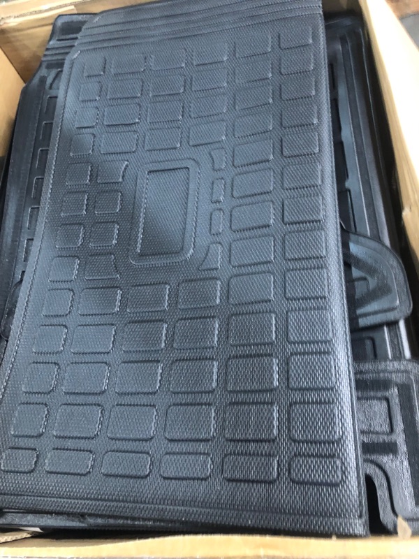 Photo 2 of powoq Fit 2021-2023 Nissan Rogue Trunk Mat TPE Backrest Mat 2 Row Floor Mat No Sport Model for 2021 2022 2023 Nissan Rogue Accessories (Fit 2021-2023 Nissan Rogue,Trunk Mat+Floor Mat+Backrest Mat) Trunk Mat+Floor Mat+Backrest Mat Fit 2021-2023 Nissan Rogu