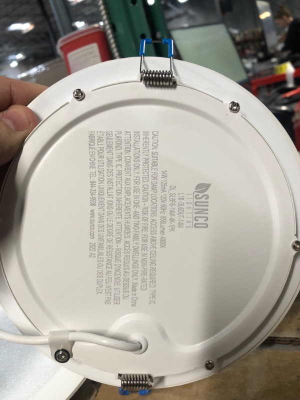 Photo 1 of TORCHSTAR Premium Series 6 Inch Ultra-Thin LED Recessed Light with Junction Box, 13.5W Dimmable LED Canless Recessed Ceiling Lights Slim, ETL & ES Listed, CRI90, 5000K Daylight, White, Pack of 2