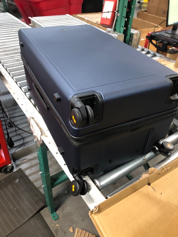 Photo 1 of LEVEL8 Trunk Luggage, 28 Inch Luggage with Spinner Wheels, Luminous Textured 28 Inch Checked Large Luggage, Lightweight PC