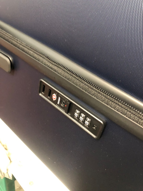 Photo 1 of LEVEL8 Trunk Luggage, 28 Inch Luggage with Spinner Wheels, Luminous Textured 28 Inch Checked Large Luggage, Lightweight PC