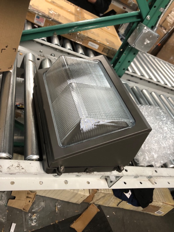 Photo 3 of LEDMO LED Wall Pack Light 120W 5000K with Dusk-to-Dawn photocell 16200lm Commercial Security Lights 600W HPS/HID Equivalent LED Flood Light 