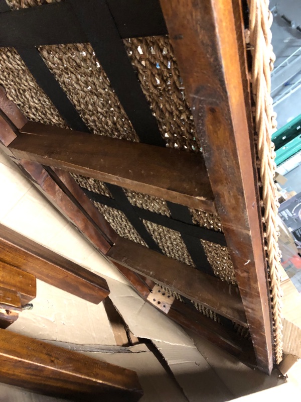 Photo 1 of **DAMAGE**
Baxton Studio Hermes Bench, One Size, Walnut Brown