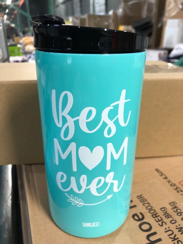 Photo 3 of **Stock photo for reference** SANDJEST Mom Tumbler - Best Mom Ever, Mint (2 pack)