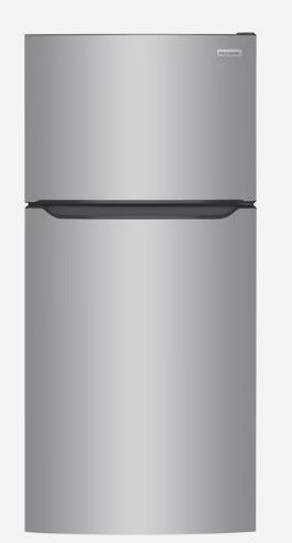 Photo 1 of Frigidaire Garage-Ready 18.3-cu ft Top-Freezer Refrigerator (Easycare Stainless Steel)
