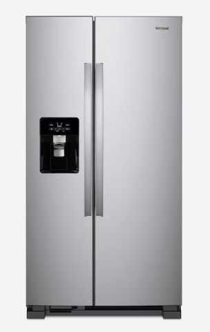 Photo 1 of Whirlpool 21.4-cu ft Side-by-Side Refrigerator with Ice Maker (Fingerprint Resistant Stainless Steel)
