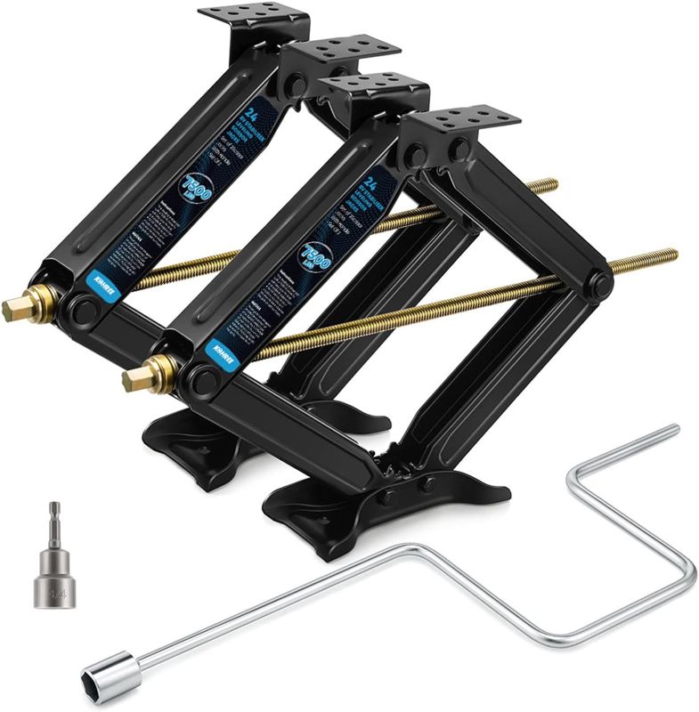 Photo 1 of [Upgrade] Kohree 6000lbs RV Stabilizer Leveling Scissor Jacks 24"