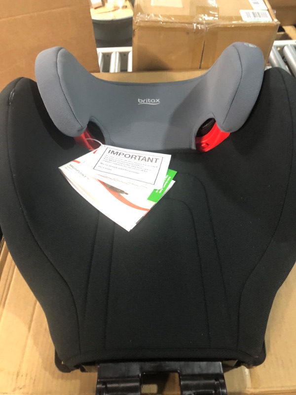 Photo 2 of Britax Highpoint Backless Belt-Positioning Booster Seat, SafeWash Black Ombre