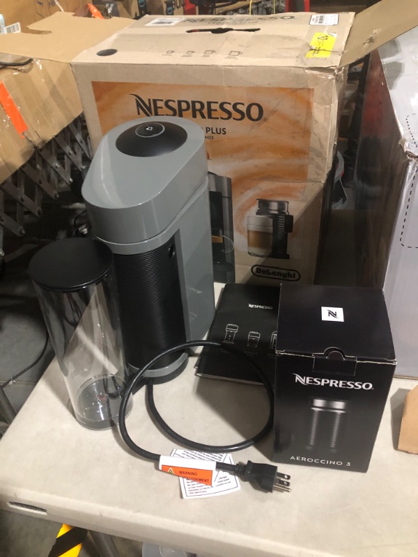 Photo 2 of *PARTS* Nespresso Vertuo Plus Coffee and Espresso Machine by De'Longhi **SEE NOTES**