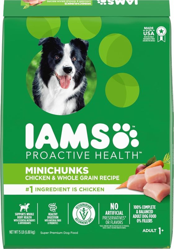 Photo 1 of (EXP 20,2023) Iams Proactive Health Adult Dog Food, Mini Chunks - 15 lb bag