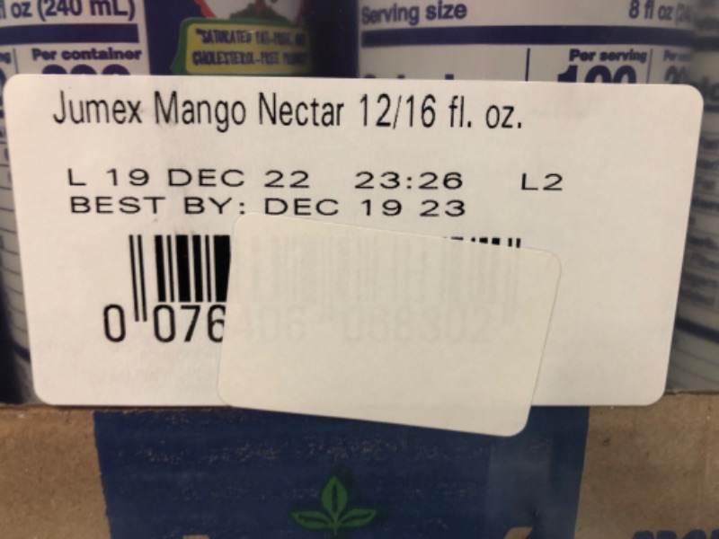 Photo 3 of (EXP DEC 19,2023)  Jumex Lata Botella Mango, 16.9 Fl Oz (Pack of 12)