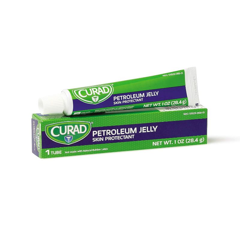 Photo 1 of (EXP 12,2023)  Curad Petroleum Jelly Skin Protectant,  1 Oz (Pack of 12)
