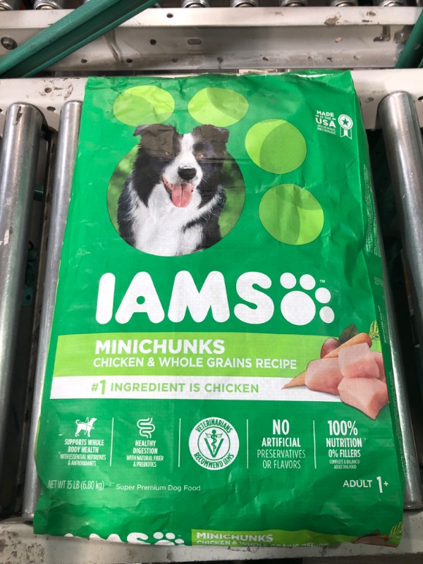 Photo 2 of (DEC 20,2023) Iams Proactive Health Adult Dog Food, Mini Chunks - 15 lb bag