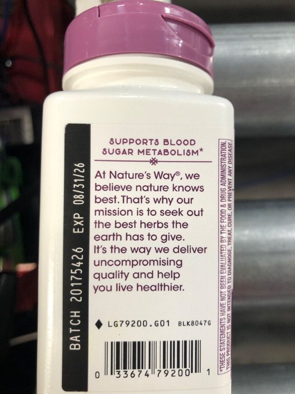 Photo 2 of (EXP AUG 31,2026) Nature's Way Blood Sugar With Gymnema Extract ( 1x90 CAP)