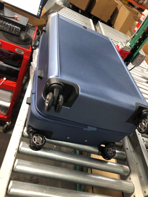 Photo 1 of Travelpro Platinum Elite Hardside Expandable Spinner Wheel Luggage TSA Lock Hard Shell Polycarbonate Suitcase, Dark Sky Blue, Checked-Large 28-Inch Checked- Large 28-Inch Dark Sky Blue