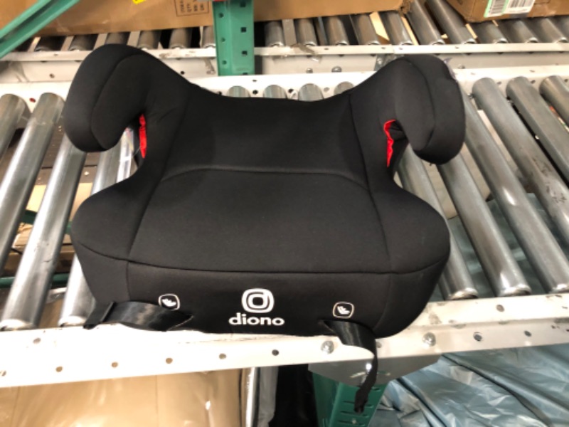 Photo 3 of Diono Solana 2 XL, Dual Latch Connectors, Lightweight Backless Belt-Positioning Booster Car Seat, 8 Years 1 Booster Seat, Black