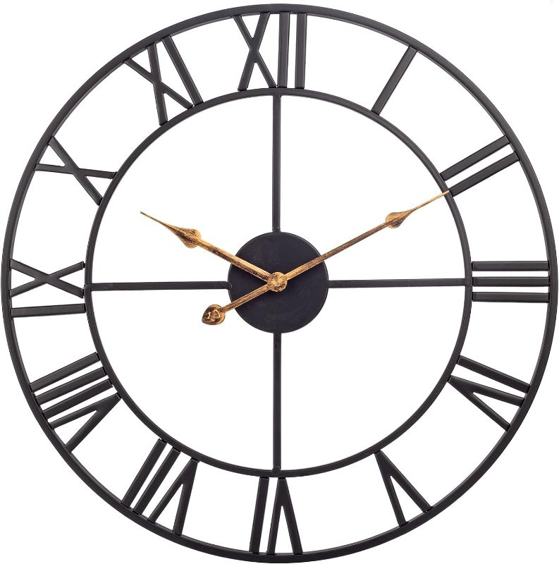 Photo 1 of [Thicker Updated] Large Wall Clock, 30 Inch  - Black