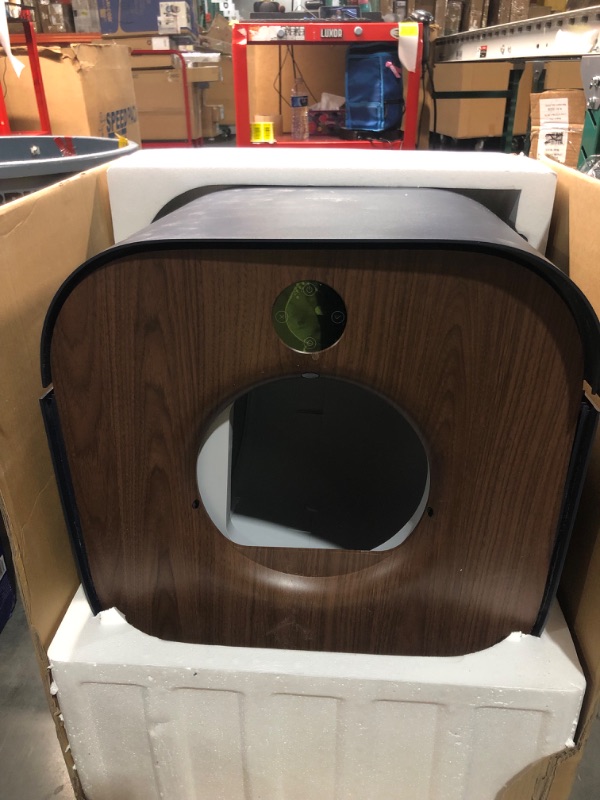 Photo 8 of ***NO POWER CORD - DOES NOT FUNCTION - FOR PARTS ONLY - NONREFUNDABLE***
PAWBBY Self Cleaning Litter Box, Automatic Cat Litter Box Self Cleaning for Multi Cats, Faux Wood/Grey