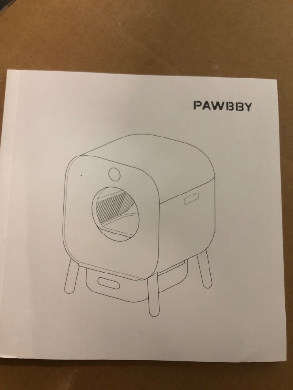 Photo 7 of ***NO POWER CORD - DOES NOT FUNCTION - FOR PARTS ONLY - NONREFUNDABLE***
PAWBBY Self Cleaning Litter Box, Automatic Cat Litter Box Self Cleaning for Multi Cats, Faux Wood/Grey