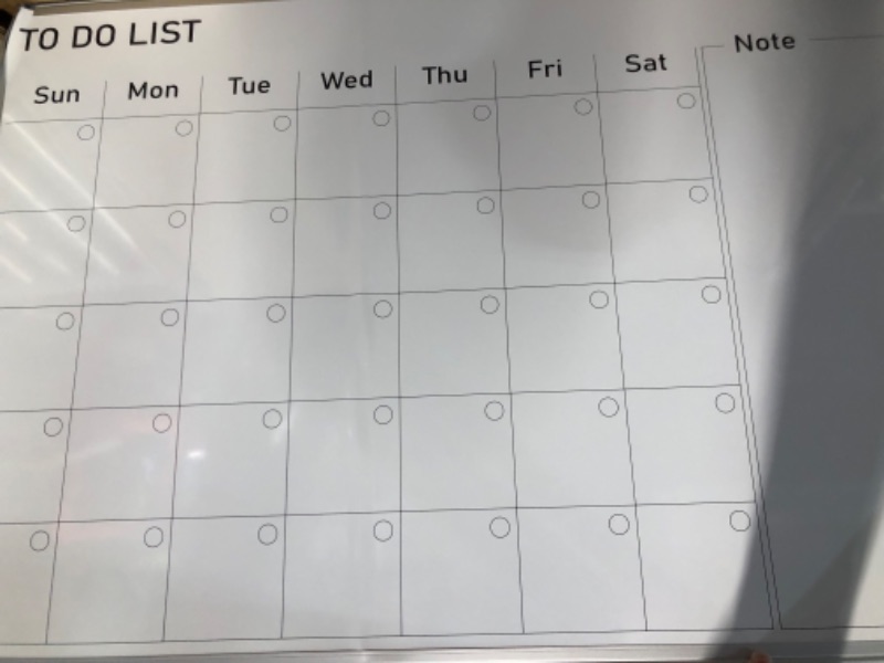 Photo 1 of VEVOR Dry Erase Calendar for Wall, 36 x 24 Inches