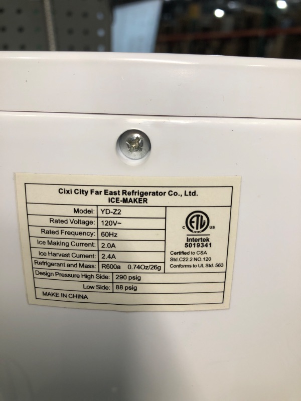Photo 1 of **SEE NOTES/PHOTOS**Countertop Ice Maker, Portable Ice Machine Countertop, Make 33 lbs ice in 24 hrs