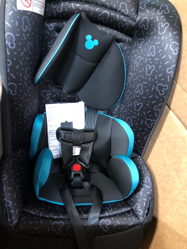 Photo 4 of Disney Baby Jive 2 in 1 Convertible Car Seat,Rear-Facing 5-40 pounds and Forward-Facing 22-65 pounds, Mickey Teal