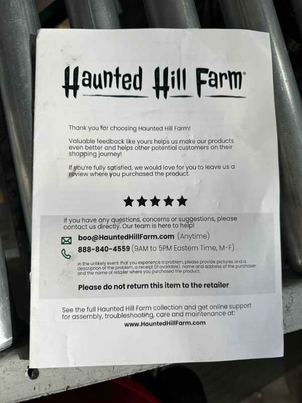 Photo 7 of **USED**
haunted hill farm halloween decoration scary child