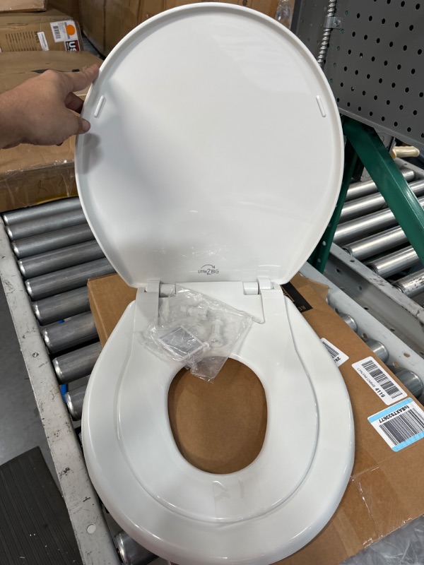 Photo 2 of * incomplete * see images * 
Little2Big 81SLOW 000 Toilet Seat with Built-In Potty Training Seat