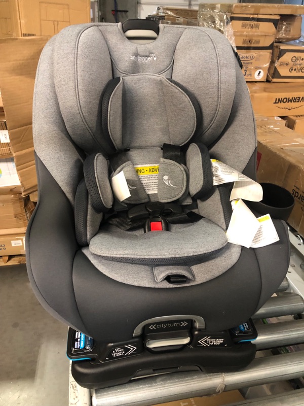 Photo 4 of Baby Jogger City Turn Rotating Convertible Car Seat | Unique Turning Car Seat Rotates for Easy in and Out, Phantom Grey