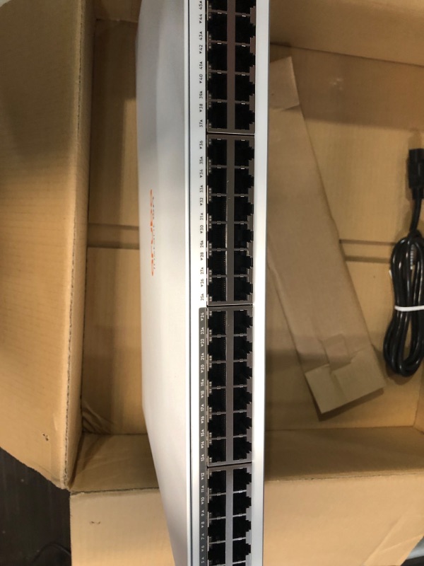 Photo 5 of Aruba Instant On 1830 48-Port Gb | 24-Port Class 4 PoE Smart Switch (370W) - 48x 1G | 4X SFP | US Cord (JL815A#ABA)