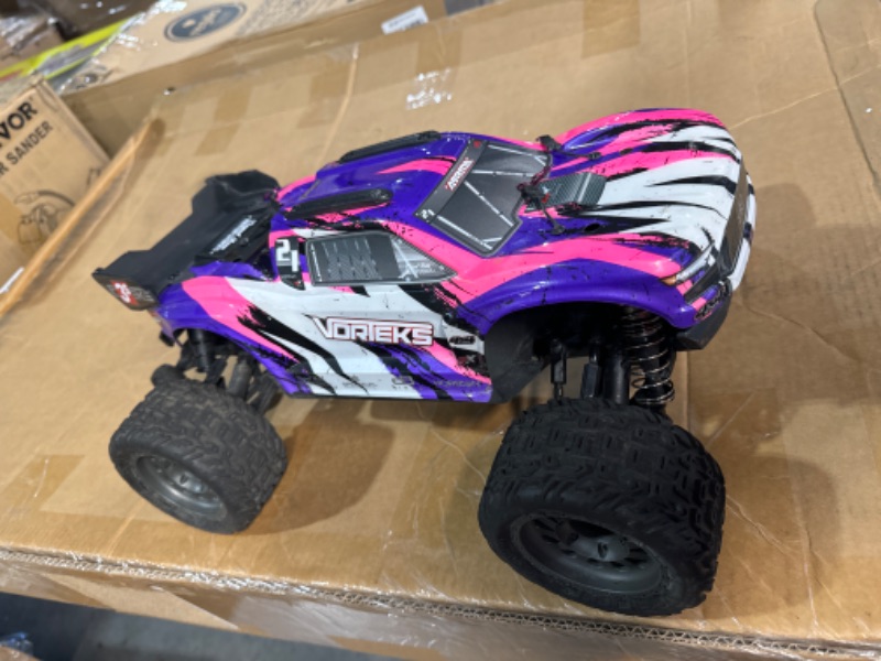 Photo 2 of ARRMA RC Truck 1/10 VORTEKS 4X4 3S BLX Stadium Truck RTR (Batteries and Charger Not Included), Purple, ARA4305V3T2