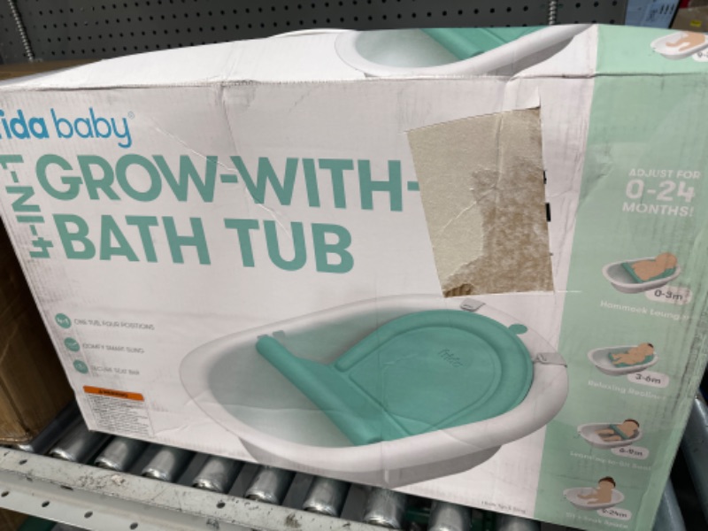 Photo 2 of 4-in-1 Grow-with-Me Bath Tub by Frida Baby Transforms Infant Bathtub 