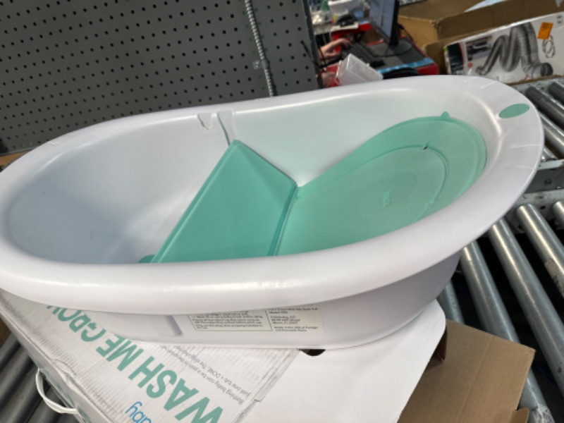 Photo 3 of 4-in-1 Grow-with-Me Bath Tub by Frida Baby Transforms Infant Bathtub 