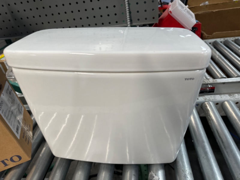 Photo 1 of * used * see all images * 
TOTO Drake 1.6 GPF Toilet Tank with WASHLET, Cotton White - ST776SA#01