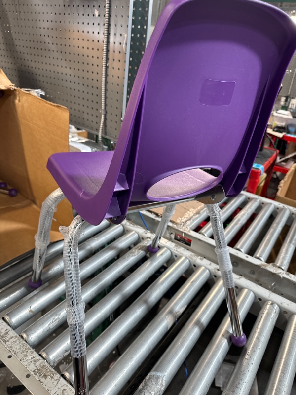 Photo 3 of  School Stack Chair, Stacking Student Seat with Chromed Steel Legs one chair!