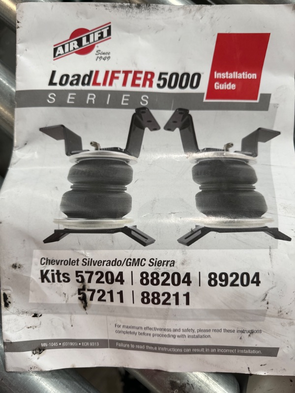 Photo 2 of Air Lift 57211 LoadLifter 5000 Air Suspension Kit