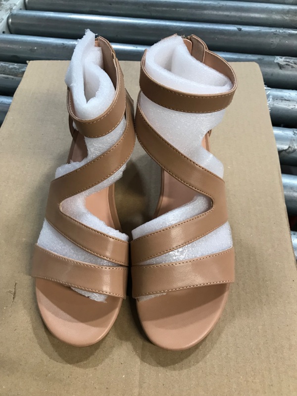 Photo 2 of Summer Zipped Low Wedge Sandals