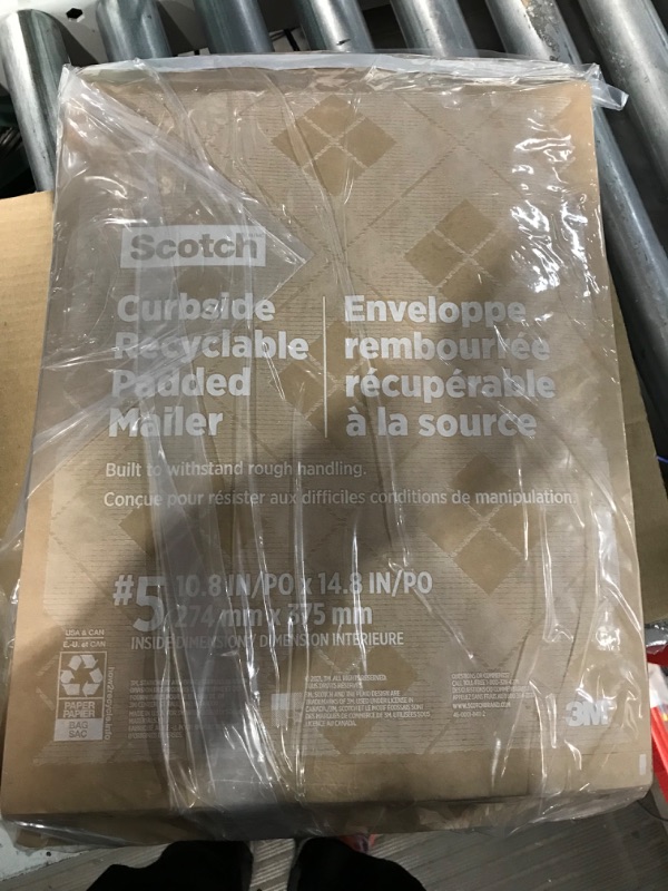 Photo 1 of Scotch Curbside Recyclable Padded Mailers, 40-Pack, 10.5 x 14.75 in Bundle **NON REFUNDABLE**