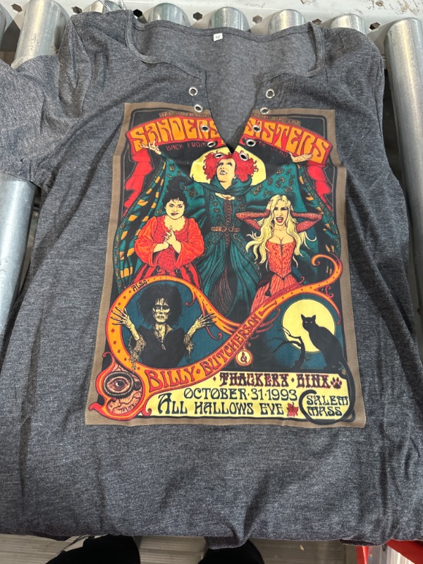 Photo 1 of halloween hocus pocus vneck t shirt size medium