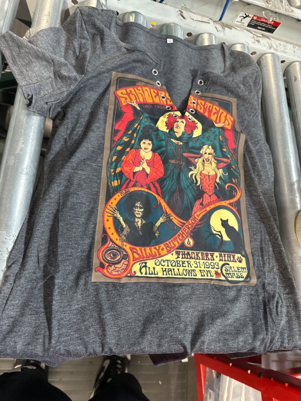 Photo 2 of halloween hocus pocus vneck t shirt size medium