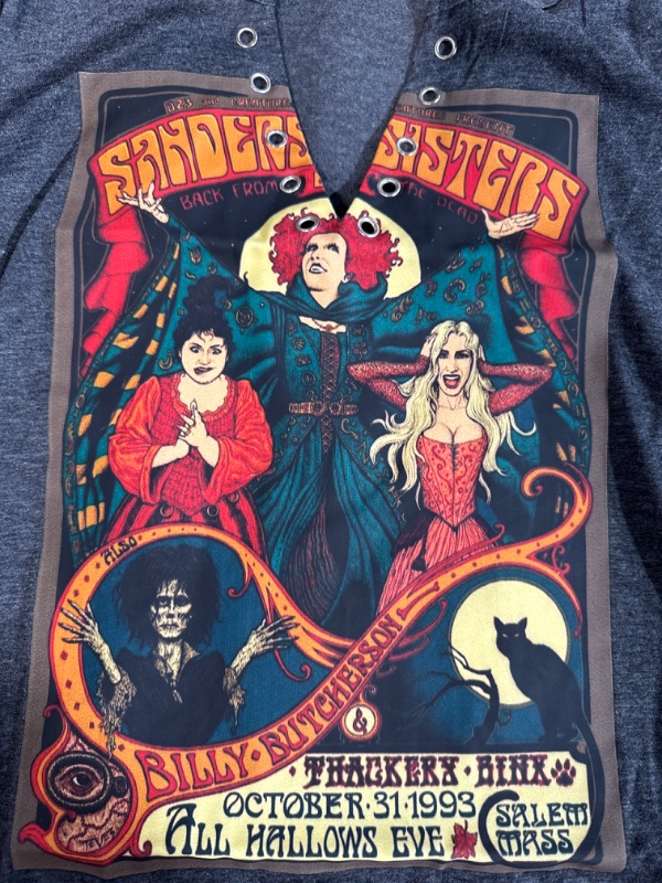 Photo 3 of halloween hocus pocus vneck t shirt