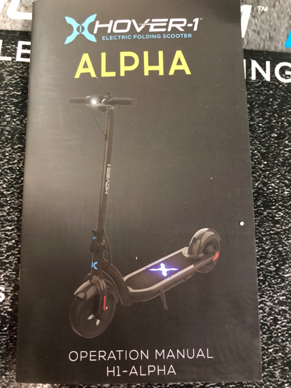 Photo 5 of **PARTS ONLY**
Hover-1 Alpha Electric Scooter | 18MPH, 12M Range, 5HR Charge, LCD Display, 10 Inch High-Grip Tires, 264LB Max Yellow