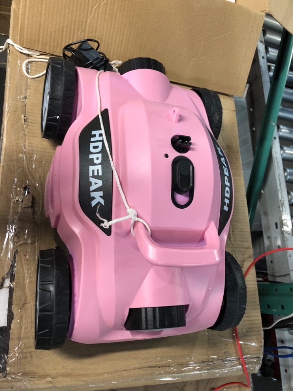 Photo 2 of Cordless Robotic Pool Cleaner, HDPEAK Pool Vacuum Lasts 110 Mins, Auto-Parking, Rechargeable, Automatic Cordless Pool Vacuum Ideal for Above/In-Ground Pools 