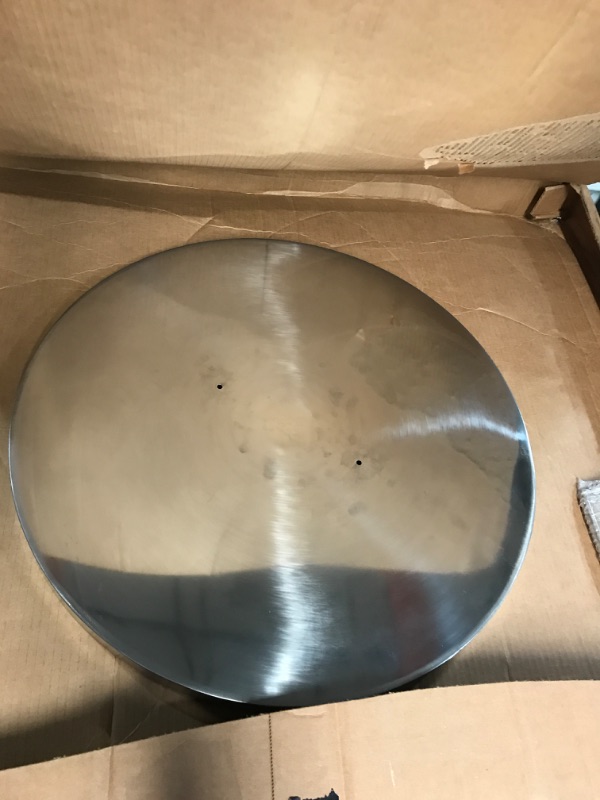 Photo 1 of 304 Stainless Steel Fire Pit Lid Fit for Solo Stove Bonfire 19.5" Fire Pit, Round Cover with Heat Resistant Handle, Outdoor Fire Pits Wood Burning and Camping Accessories